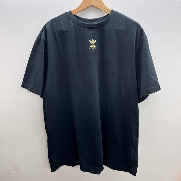 Adidas Black Zipper Back T-shirt | Size L - Picture 4 of 5